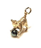 Pendentif Femme Animaletti in Or jaune Ematite GATTO EMATITE D O/C 3.60 G